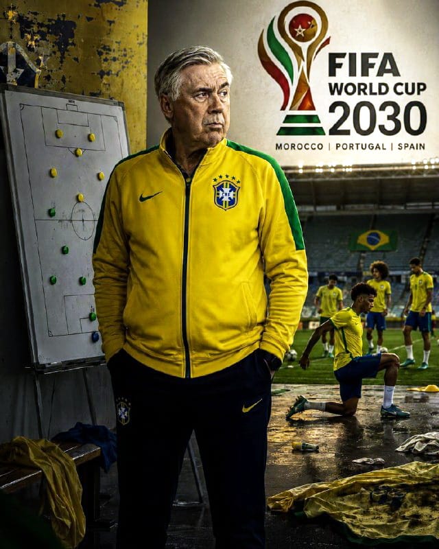 Сборная Бразилии по футболу по дороге на чемпионат мира 2030 года под руководством Карло Анчелотти